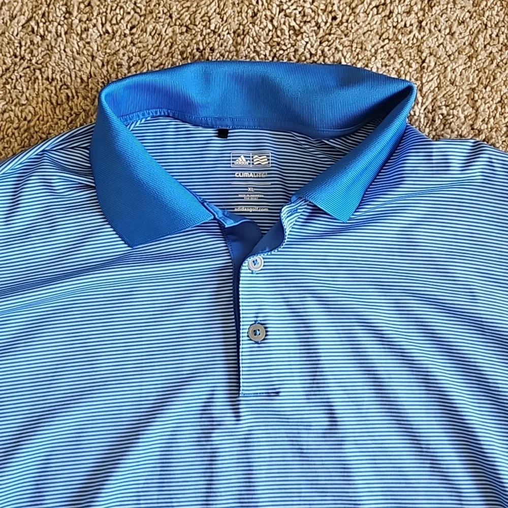 Adidas Climalite golf polo, blue, size XL